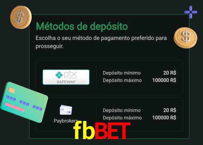 O cassino fbbet oferece uma grande variedade de métodos de pagamento